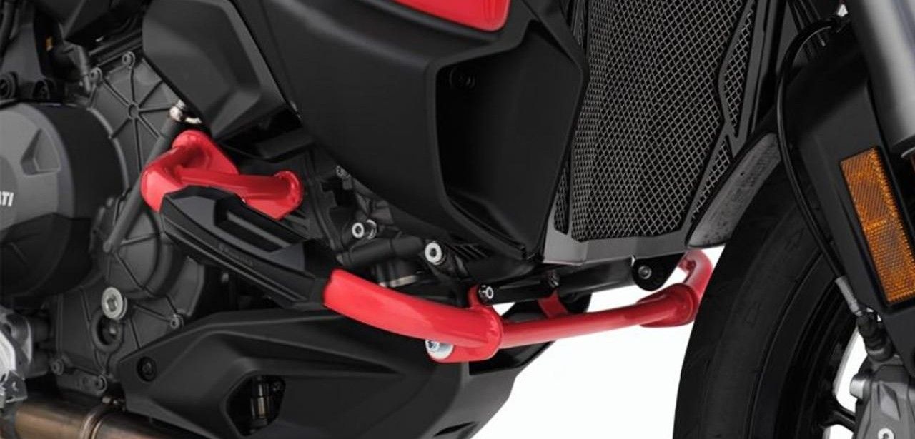 Neues Schutzkonzept für Ducati Multistrada V2 schützt Motor (Foto: Wunderlich GmbH)