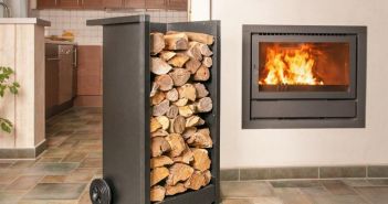 Ergonomischer Kaminholzwagen aus Stahl und Edelstahl für leichten (Foto: Max Knobloch Nachf. GmbH)